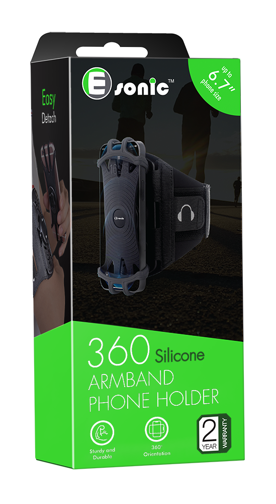 SPORTS ARMBAND 360 ROTATION & SPLIT HOLDER Esonic