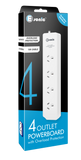 4 OUTLET POWERBOARD WHITE