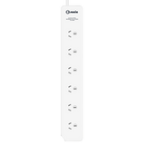 6 OUTLET POWERBOARD WHITE
