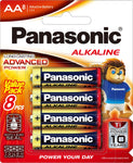 PANASONIC RED ALKALINE AA 8PK