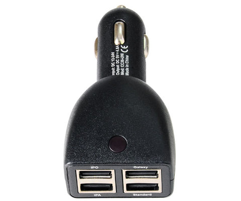 4 USB Car Charger 4.8A
