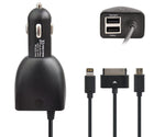 3in1 Cable 2USB Car Charger  4.8A