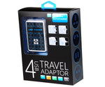 4 USB 4 Plug Travel Wall Charger 4.8A
