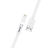 2in1 MicroUSB w Lightning Adapter Flat Cable