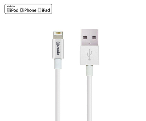 MFI Metallic Lightning to USB Cable Silver