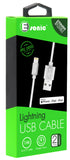 MFI Metallic Lightning to USB Cable Silver