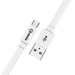 Premium Eco Microusb Flat Cable (White)